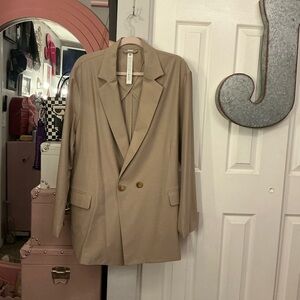 Lululemon Athletica Sheer Oak Oversized Blazer